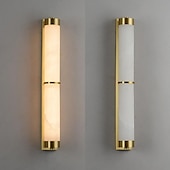 economico Luci da parete-Lampade Da Parete In Marmo Lampada Impermeabile Da 60 Centimetri Tutto In Rame Soggiorno Sfondo Semplice E Moderno Cinese Camera Da Letto Comodino