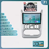 preiswerte Multimedia-Player für Autos-Für Renault Logan 1 Sandero Dacia Duster 2009–2015 Autoradio Multimedia Video Player Navigation Android 12 Stereo