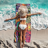 cheap Beach Towel Sets-Patchwork Floral Beach Towel,Beach Towels for Travel, Quick Dry Towel for Swimmers Sand Proof Beach Towels for Women Men Girls Kids, Cool Pool Towels Beach Accessories Absorbent Towel