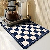 cheap Kitchen Storage-Coffee Mat, Coffee Maker Mat for Countertops, Absorbent Dish Drying Mat for Kitchen Counter, Under Coffee Maker Coffee Machine Coffee Pot Espresso Machine Dish Rack