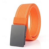 cheap Men&#039;s Belt-Men&#039;s Nylon Belt Waist Belt Black 1# Black Nylon Alloy Durable Adjustable Plain Outdoor Daily
