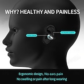 abordables Auriculares TWS-Auriculares bluetooth con clip para la oreja, inalámbricos, deportivos, para jugadores, sin dolor de oído, tws