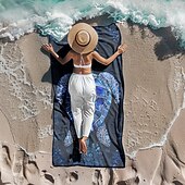cheap Beach Towel Sets-Beach Towel Bath Towel Large 80cm x 160cm 3D Print Sea Pattern Towel Bath Towel Beach Sheet Blanket Classic 100% Micro Fiber Comfy Blankets