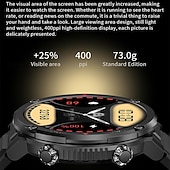 halpa Arvovalinnat-600 mAh suuri akku kello Miehille Älykello IP68 Vesitiivis älykello AMOLED HD-näyttö Bluetooth Puhelusporttirannekoru Valentine's Day -lahja