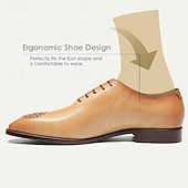 baratos Sapatos Sociais Clássicos-sapatos oxford masculinos premium de couro de vaca - sapatos sociais vintage brogue com cadarço e detalhes gravados intrincados para ocasiões formais