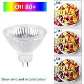 رخيصةأون مصابيح هالوجين-6PCS 50 W لمبات هالوجين 600 lm MR16 MR16 1 الخرز LED 12 V