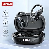 olcso TWS – Valódi vezeték nélküli fejhallgató-Lenovo LP75 Vezeték nélküli fülhallgató TWS fejhallgató 耳夹 Bluetooth 5.2 IPX5 Mély basszus Hosszú akkumulátor-élettartam mert Apple Samsung Huawei Xiaomi MI Fitnesz Futás Mindennapokra Mobiltelefon