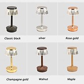 baratos Candeeiros de mesa-Candeeiro de mesa LED cogumelo com carregamento USB com design de interruptor de botão Candeeiro de mesa de três cores luz noturna decorativa mesa de cabeceira candeeiro noturno decoração interior para bar café quarto