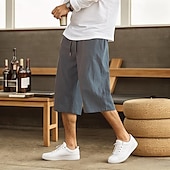 economico Casa-Per uomo Pantaloncini Estivi Tasca Tinta unita All&#039;aperto Sportivo Corto Vacanza Casuale Casual Verde militare Nero Vita Bassa Micro-elastico