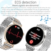 voordelige Smartwatches-dames amoled smartwatch: 1,28” display met ecg, ppg &amp; uitgebreide gezondheidsmonitoring