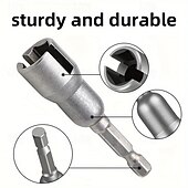 cheap Home Improvement-Butterfly Bolt Socket Wrench 6.35mm Hex Shank Socket Adapter Nut For Power Tool Slotted Electric Screwdriver