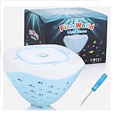 お買い得  水中ライト-スイミングフローティングプールライト、水中 LED プールライト 海の魚のパターン 電池式 RGB 色変化 水中プールライト 池 温水浴槽 風景装飾 子供の誕生日プレゼント 1/2 個