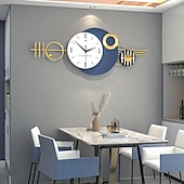 economico Decorazioni da parete-grande orologio da parete per soggiorno arredamento moderno orologio da parete minimalista silenzioso senza ticchettio per ufficio scuola casa cucina sala da pranzo bagno funzionamento a batteria 82 * 32 cm 100 * 42 cm