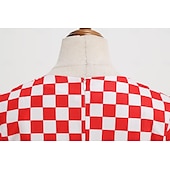 levne Šaty-Retro 50. léta Rockabilly Houpací šaty Flare šaty Kostkovaný Dámské předvečer Všech svatých Plesová maškaráda Na den loučení se svobodou nevěsty Dospělí Šaty Šaty pro návrat domů