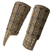 preiswerte Rüstung-Retro Vintage Punk &amp; Gothic Mittelalterlich Rüstung Armband Handgelenkstütze Wikinger Tempelritter Kreuzritter Ranger Schildmaid Bogenschießen Kostüm Herren Vikinger Fantasie Halloween Karneval