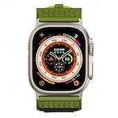 Χαμηλού Κόστους Ζώνες Apple Watch-Αθλητικό Μπρασελέ Συμβατό με Ζάντα ρολογιού Apple Watch 38mm 40mm 41mm 42mm 44mm 45mm 49mm Πολλαπλών στρώσεων Ελαστικό Τραχύς Νάιλον Ανταλλακτικό λουράκι ρολογιού για iwatch Ultra 2 Series 9 8 7 SE 6