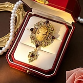 cheap Accessories and More-Rococo Baroque Victorian Brooch Pins Ren Faire Brooches Edwardian Women&#039;s Royal Masquerade Event / Party Adults&#039; Brooch