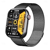 お買い得  スマートウォッチ-F57 スマートウォッチ ブルートゥース通話 1.91インチスクリーン 24時間 血糖値 心拍数モニタリング 温度 血圧 酸素