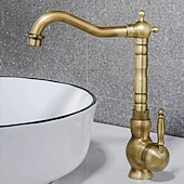 abordables Robinets de lavabo-Robinet lavabo - Jet pluie Plaqué Set de centre Mitigeur un trouBath Taps