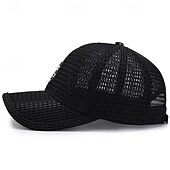 billige Baseballcaps for menn-Herre Baseballcaps Solhatt Trucker Hat Svart Blå polyester Netting Mote Fritid Gate Daglig عادي Justerbare Solkrem Pustende