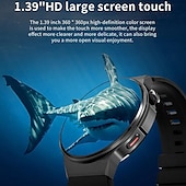 Χαμηλού Κόστους Smartwatch-696 UC03 Εξυπνο ρολόι 1.39 inch Έξυπνο ρολόι Bluetooth ΗΚΓ + PPG Βηματόμετρο Υπενθύμιση Κλήσης Συμβατό με Android iOS Γυναικεία Άντρες Κλήσεις Hands-Free Υπενθύμιση Μηνύματος IP 67 Θήκη ρολογιού 48mm