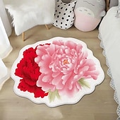 economico tappeti per soggiorno e camera da letto-Tappeti Tappeti A Forma Di Fiore Semplice Tappeto 3d Grande Fiore Tappetini Lavabili