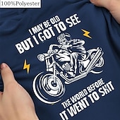 お買い得  メンズおもしろTシャツ-男性用 グラフィック Tシャツ 半袖 Tシャツ 3Dプリント クルーネック シャツ 日常 デザイナー レトリ／ヴィンテージ スポーツ・アウトドア 祝日 お出かけ ブラック ブルー グリーン 春夏 衣類 S M L XL XXL XXXL