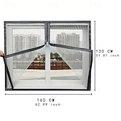 お買い得  窓とドアの画面-メッシュスクリーン蚊ネットウィンドウ用、夏の防虫カーテン、取り外し可能な家庭用スクリーンドア、目に見えないカスタムジッパー蚊ネット調整可能なスクリーンウィンドウ