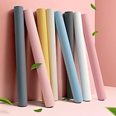 cheap Solid Color Wallpaper-Modern Vinyl Waterproof Removable Smooth Wallpaper Sticker Self-Adhesive Contact Paper for Furniture Stickers Kitchen Living Room 300x60cm