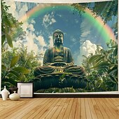 tanie gobelin boho-boho budda wiszący gobelin wall art duży gobelin mural wystrój fotografia tło koc zasłona strona główna sypialnia dekoracja salonu