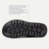 halpa Mekko sandaalit-Miesten Sandaalit Sporttiset sandaalit Vapaa-aika Italialainen täysjyväinen lehmännahka Hengittävä Mukava Liukumaton Tarranauha Loaferit Musta Kahvi