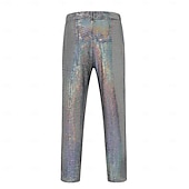 cheap Bottoms-Retro Vintage Disco 1980s Pants Disco Men&#039;s Carnival Costume Halloween Carnival Masquerade Performance Event / Party Pride Parade Adults&#039; Pants All Seasons