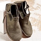 levne Dámské boty s plochou podrážkou-dámské vintage mokasíny z umělé kůže s ručně šitými detaily – pohodlné boty pro volný čas pro každodenní nošení