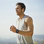 Χαμηλού Κόστους Smartwatch-QS39 Εξυπνο ρολόι 1.32 inch Έξυπνο ρολόι Bluetooth ΗΚΓ + PPG Παρακολούθηση θερμοκρασίας Βηματόμετρο Συμβατό με Android iOS Γυναικεία Άντρες Μεγάλη Αναμονή Κλήσεις Hands-Free Αδιάβροχη IP 67