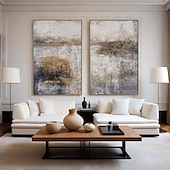 preiswerte Abstrakte Gemälde-handgemaltes beige-braunes abstraktes Ölgemälde handgemachte Wandkunst braune Leinwandgemälde moderne Wandkunst böhmische abstrakte Malerei neutral strukturiertes Ölgemälde Wandkunst Bild
