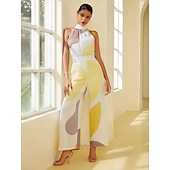  szatén virágos csavaros kombiné