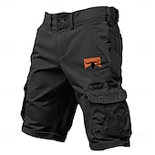 abordables shorts cargo estampados hombre-Hombre Bandera Pantalón Corto Cargo Media cintura Clásico Deporte 6 bolsillo Diseñador Ropa