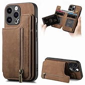 Χαμηλού Κόστους iPhone Θήκες-τηλέφωνο tok Για iPhone 16 15 14 Pro Max Plus iPhone 13 12 11 Pro Max Mini Πίσω Κάλυμμα με βάση στήριξης Υποδοχή κάρτας Ανθεκτική σε πτώσεις Ρετρό TPU PU δέρμα