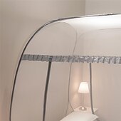 Недорогие Балдахины и драпировки для кроватей-79 &quot;дверная москитная сетка плюс размер москитной палатки, марлевая москитная сетка повышенной плотности для кровати, москитная сетка, бесплатная установка