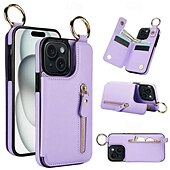 Χαμηλού Κόστους iPhone Θήκες-τηλέφωνο tok Για iPhone 16 iPhone 15 Pro Max iPhone 14 13 12 11 Pro Max Plus Mini SE Θήκη κάρτας πορτοφολιού Φερμουάρ Σταντ ποδηλάτου Υποδοχή κάρτας Ρετρό TPU PU δέρμα