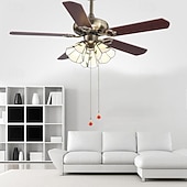 billige Lamper til takvifte-3-Light 4-Light 107 cm Enkelt design Takvifte Metall Glass Messing galvanisert Moderne Nordisk stil 110-120V 220-240V