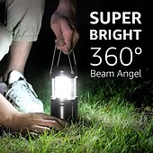cheap Camping Lights &amp; Lanterns-Portable LED Camping COB Lamp Outdoor Portable Telescopic Flashlight Emergency Hook Horse Lamp Suitable for Hurricane, Emergency, Storm, Outages, Outdoor Collapsible Lanterns