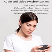 tanie Słuchawki bezprzewodowe True TWS-2 pary 4 paczki bezprzewodowych słuchawek Bluetooth 5.3 dousznych 68ms niskie opóźnienie 13mm przetwornik HIFI słuchawki 4 mikrofony ENC HD połączenia półdouszne