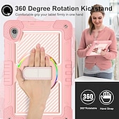cheap Lenovo Cases-Tablet Case Cover For Lenovo M10 HD 2nd Gen 10.1&quot; TB-X306 Portable Handle 360° Rotation Armor PC Silicone