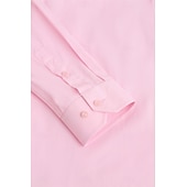 preiswerte Businesshemden für Herren-Herren Hemd Kleidhemd Einfach Büro &amp; Karriere Hochzeitsfeier Hellblau Schwarz Weiß Marineblau Langarm Revers Sommer Bekleidung