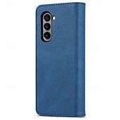 Недорогие Чехлы для Samsung-телефон Кейс для Назначение SSamsung Galaxy Z-образный сгиб 7 Z-сгиб 6 Z Fold 5 Z Fold 4 Z Fold 3 Кошелек для карт Полная защита тела Разъем для карты Защита от удара Ретро ПК Кожа PU