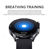 Χαμηλού Κόστους Smartwatch-QS39 Εξυπνο ρολόι 1.32 inch Έξυπνο ρολόι Bluetooth ΗΚΓ + PPG Παρακολούθηση θερμοκρασίας Βηματόμετρο Συμβατό με Android iOS Γυναικεία Άντρες Μεγάλη Αναμονή Κλήσεις Hands-Free Αδιάβροχη IP 67