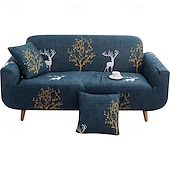 cheap Sofa Cover-Jersey Fabric Lazy Sofa Cover in Florqal&amp; Geometric Pattern for Indoor Use