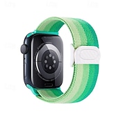 זול להקות Apple Watch-רצועת ספורט מותאם ל רצועת השעון של Apple Watch 38 מ&quot;מ 40 מ&quot;מ 41 מ&quot;מ 42 מ&quot;מ 44 מ&quot;מ 45 מ&quot;מ 49 מ&quot;מ אלסטי מתכוונן ניילון רצועת שעון חלופית ל iwatch Ultra 2 Series 9 8 7 SE 6 5 4 3 2 1