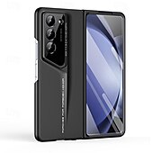 お買い得  サムスン用ケース-サムスン・ギャラクシー Z フォールド 6 Z フォールド 5 Z フォールド 4 フリップカバー スクリーンプロテクター カメラレンズプロテクター 衝撃吸収 レトロ PC